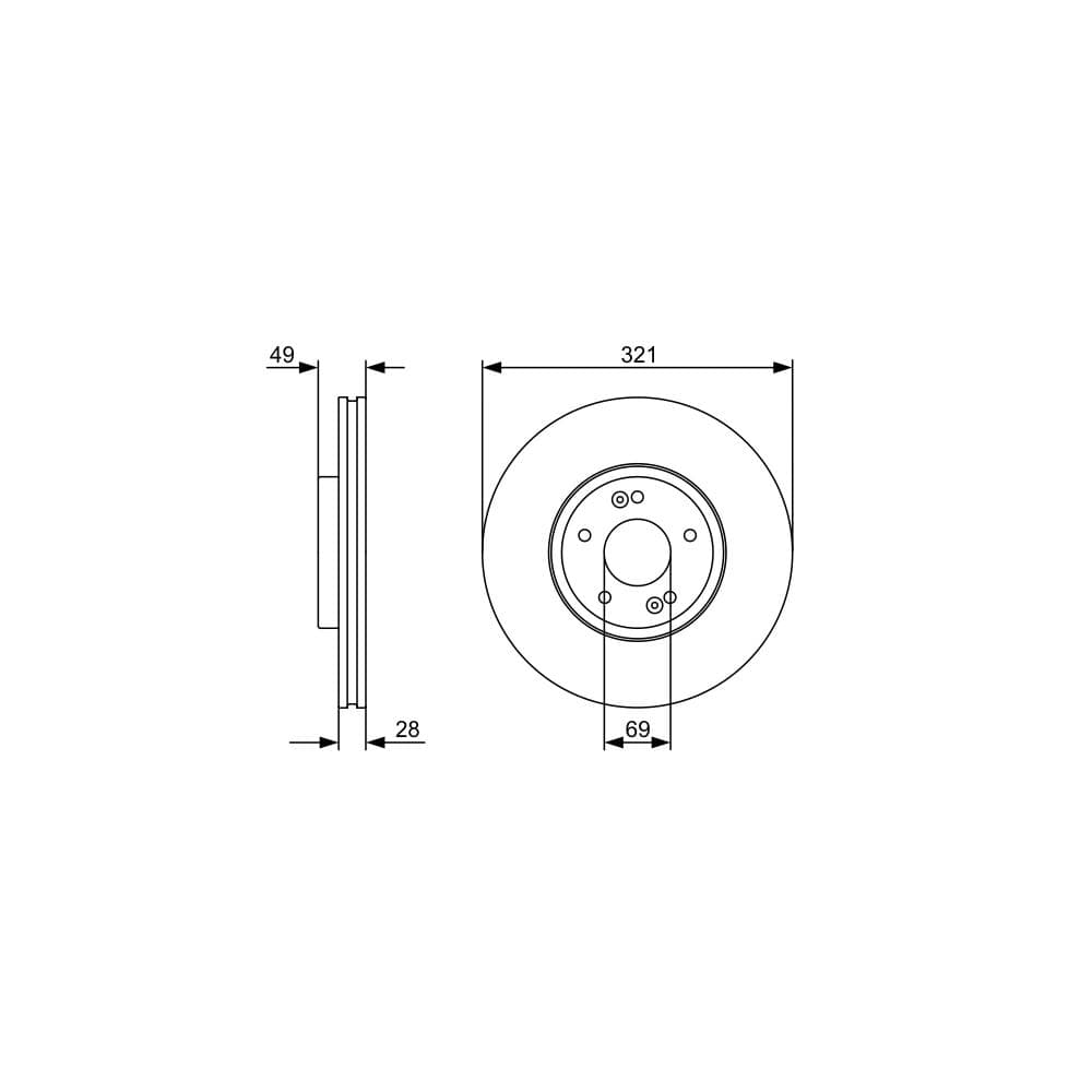Disc frana BOSCH 0 986 479 536