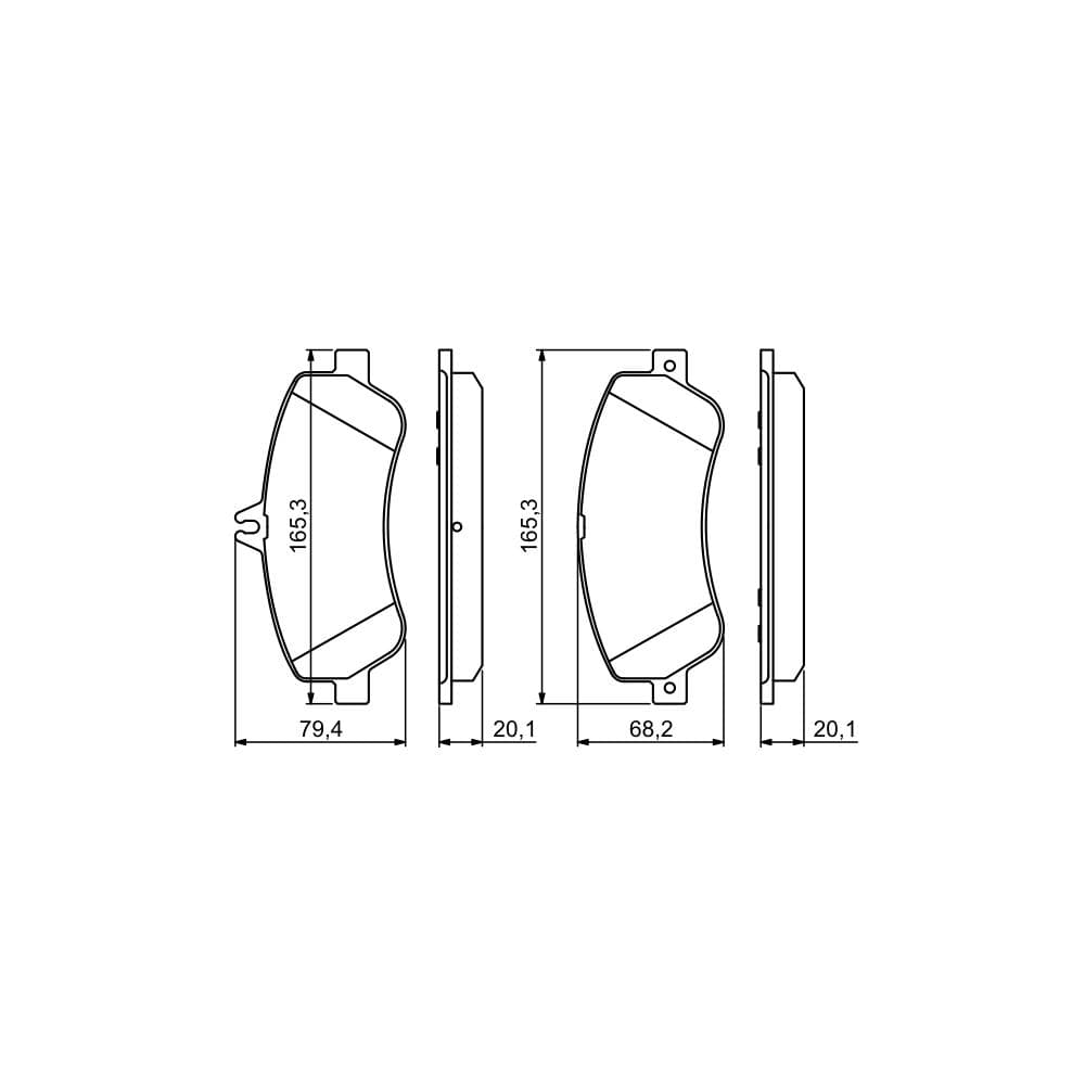 Set placute frana disc BOSCH 0 986 494 302