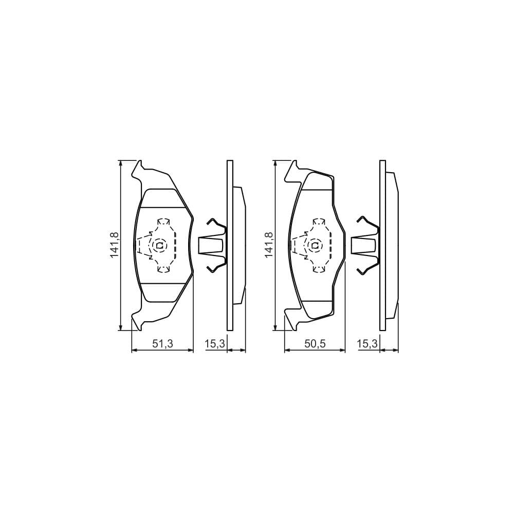 Set placute frana disc BOSCH 0 986 424 449