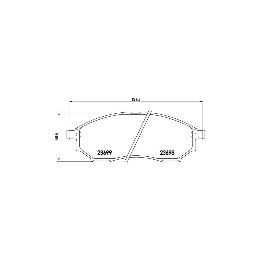 Set placute frana disc BREMBO P 56 058