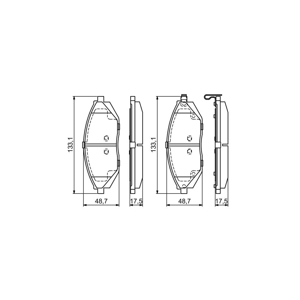 Set placute frana disc BOSCH 0 986 494 684