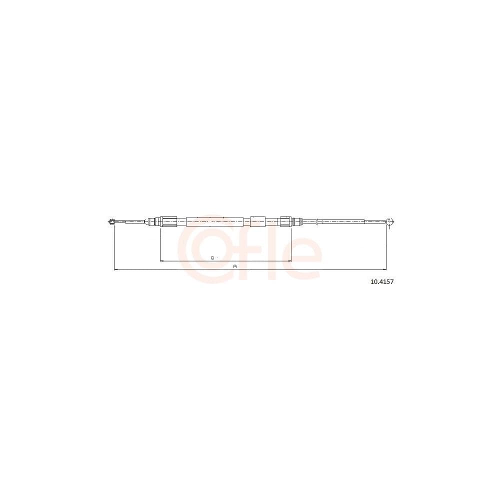 Cablu, frana de parcare COFLE 10.4157