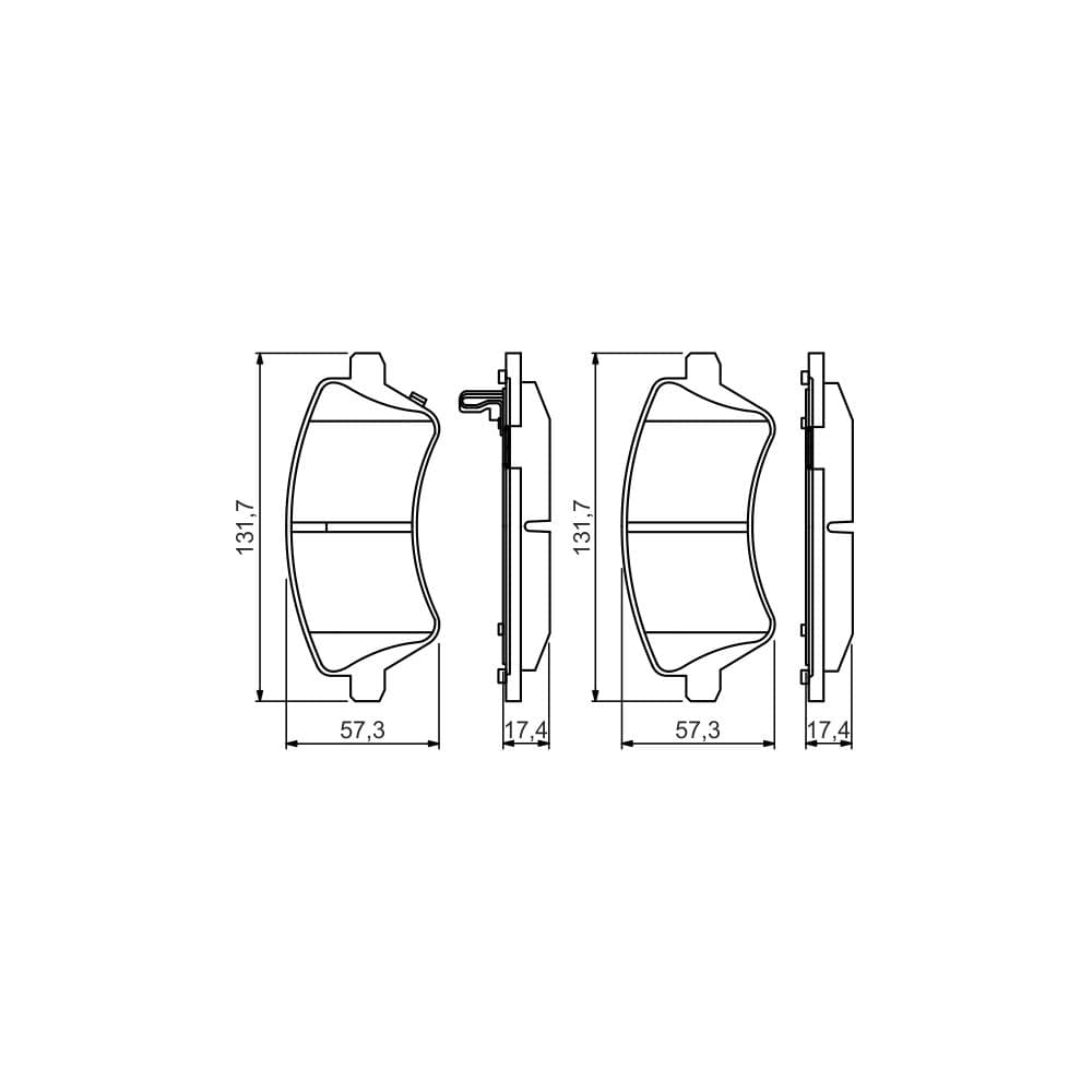 Set placute frana disc BOSCH 0 986 495 243
