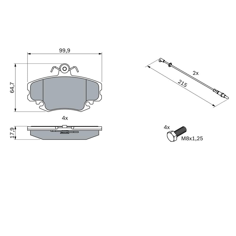Set placute frana disc BOSCH 0 986 467 720