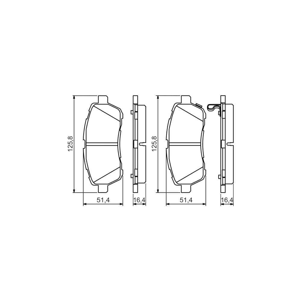 Set placute frana disc BOSCH 0 986 494 574