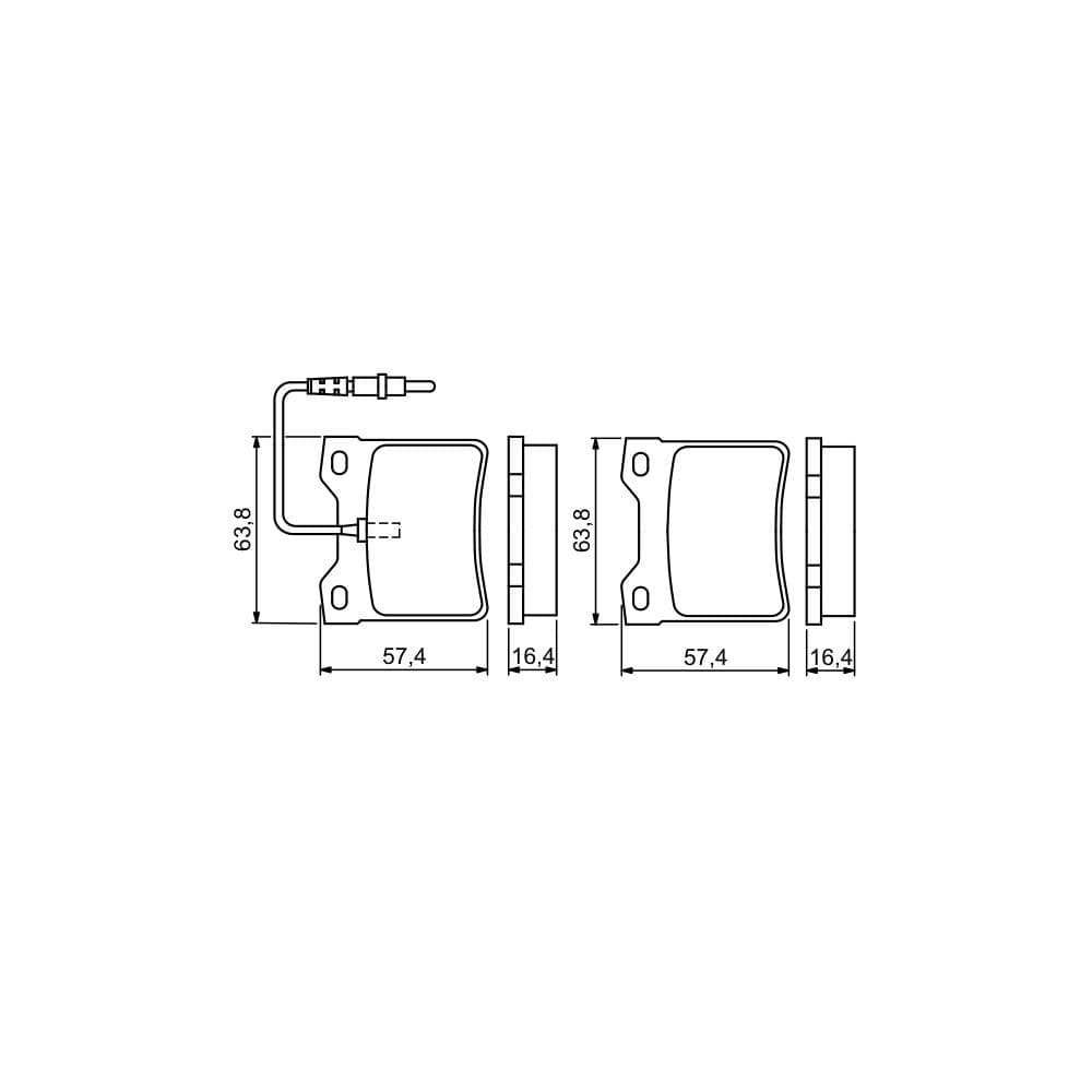Set placute frana disc BOSCH 0 986 494 055