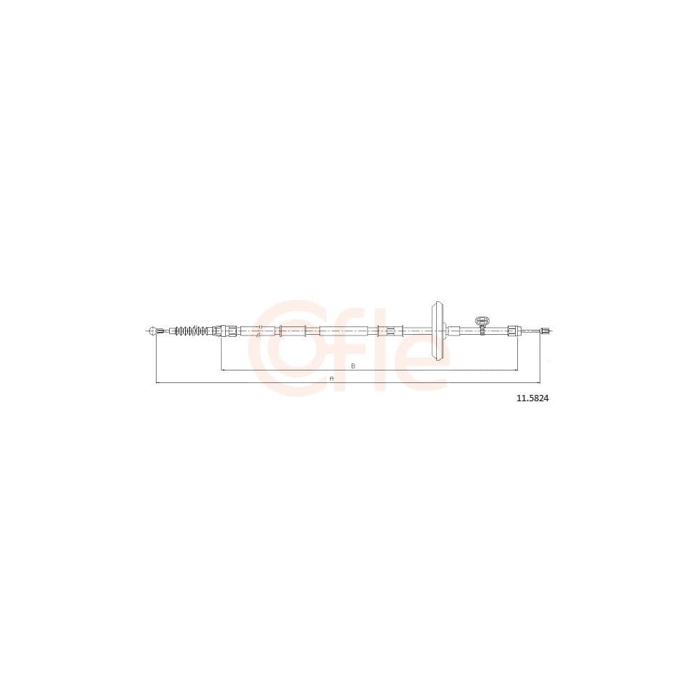 Cablu, frana de parcare COFLE 11.5824