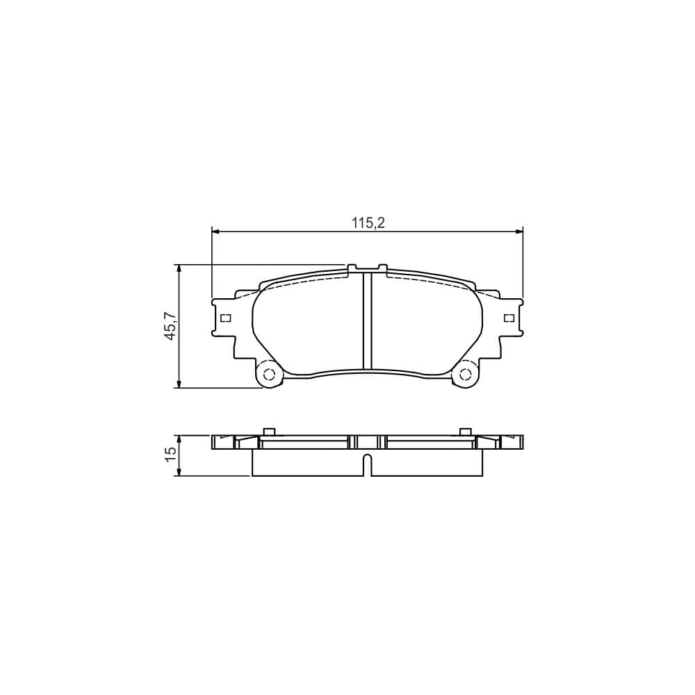 Set placute frana disc BOSCH 0 986 495 174