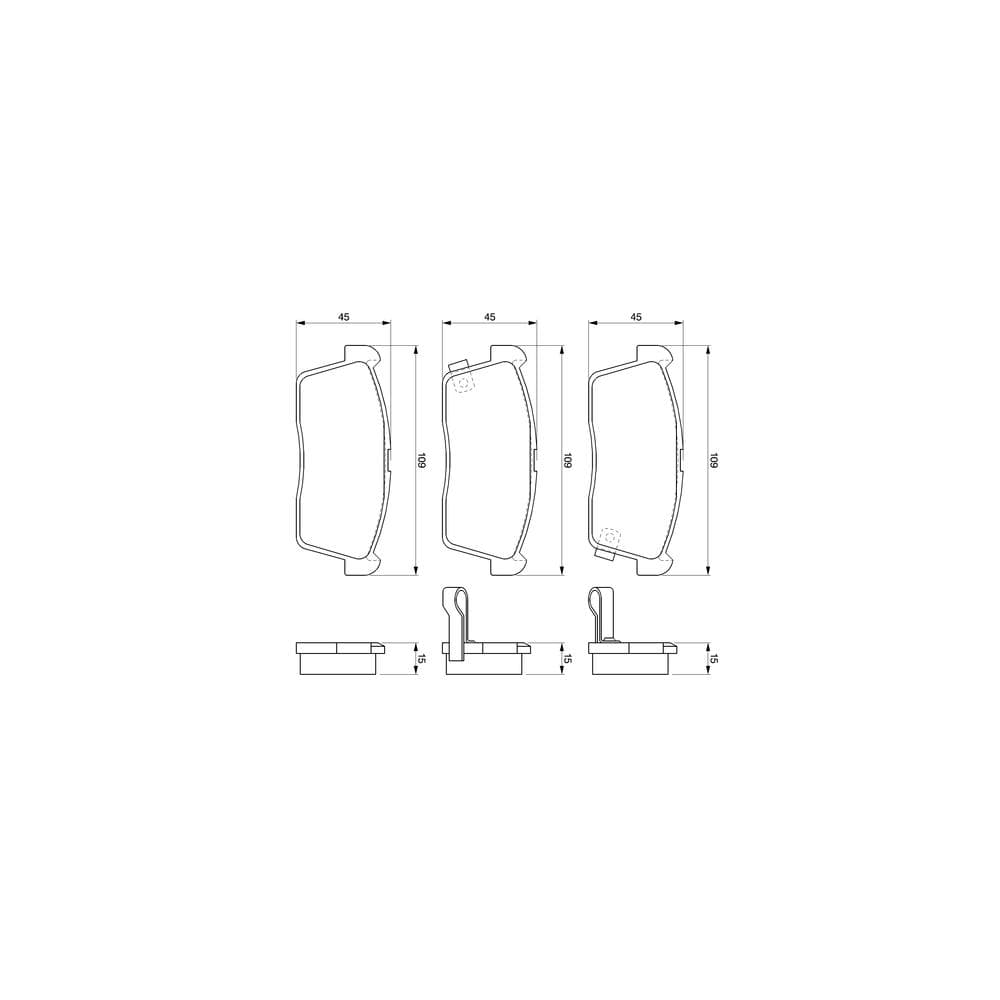 Set placute frana disc BOSCH 0 986 424 695
