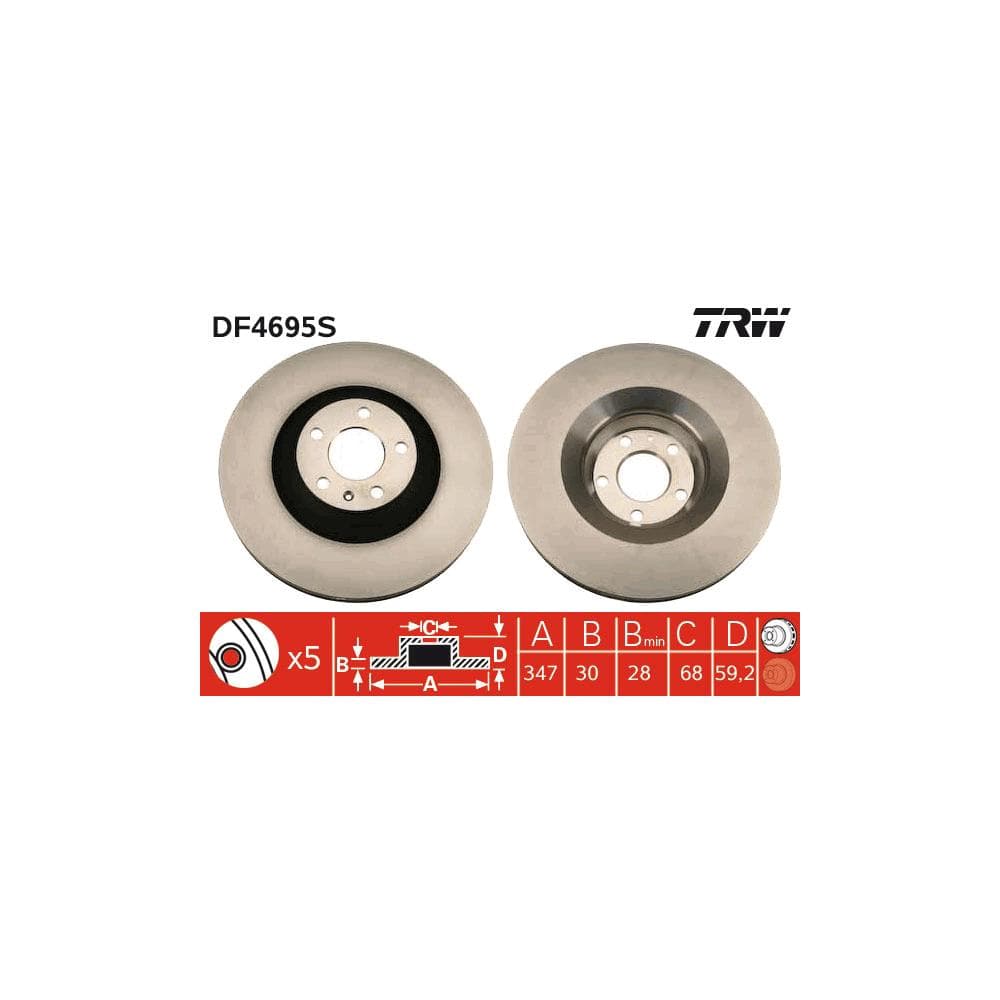 Disc frana TRW DF4695S