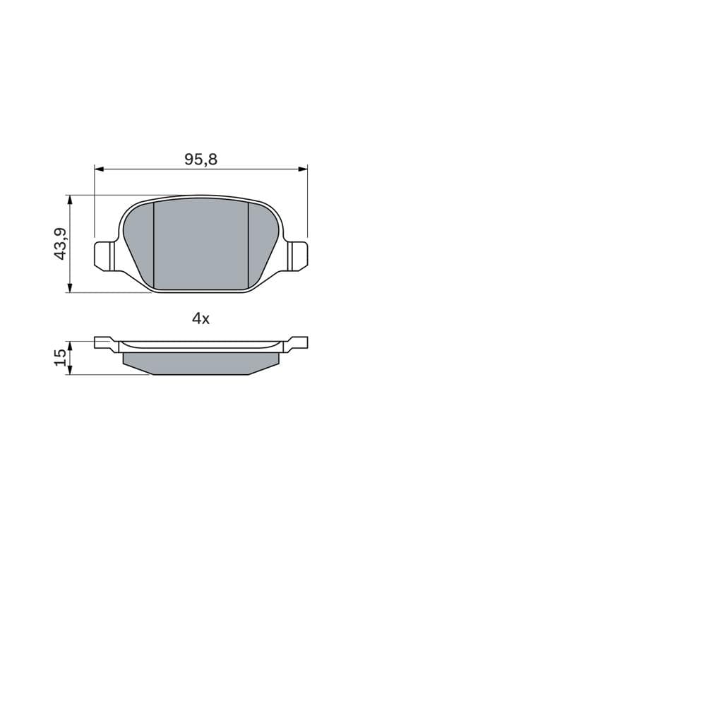 Set placute frana disc BOSCH 0 986 424 553