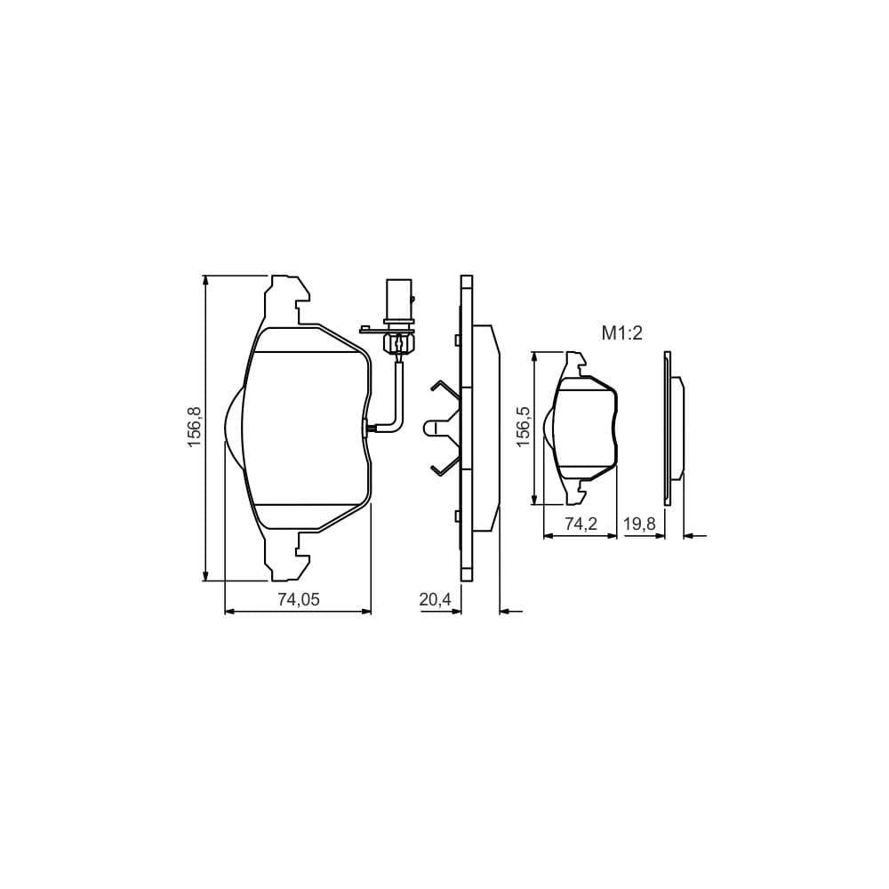 Set placute frana disc BOSCH 0 986 495 241
