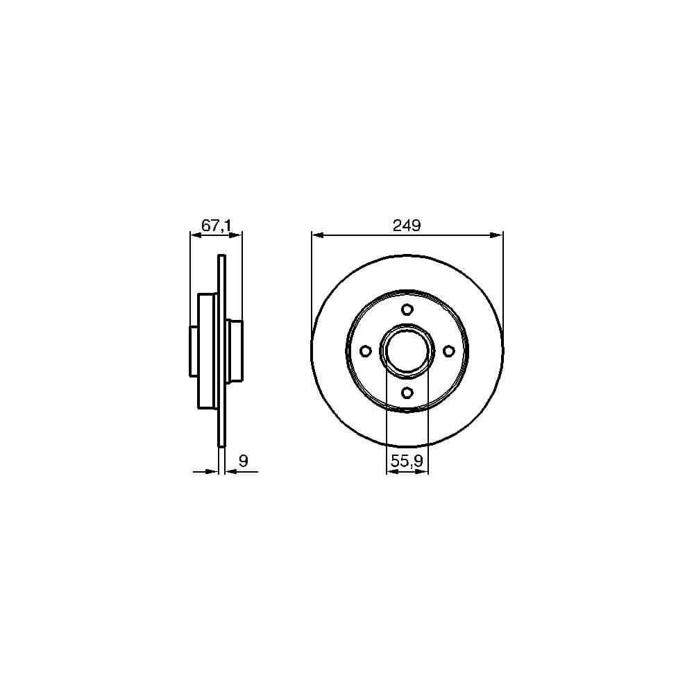 Disc frana BOSCH 0 986 479 219
