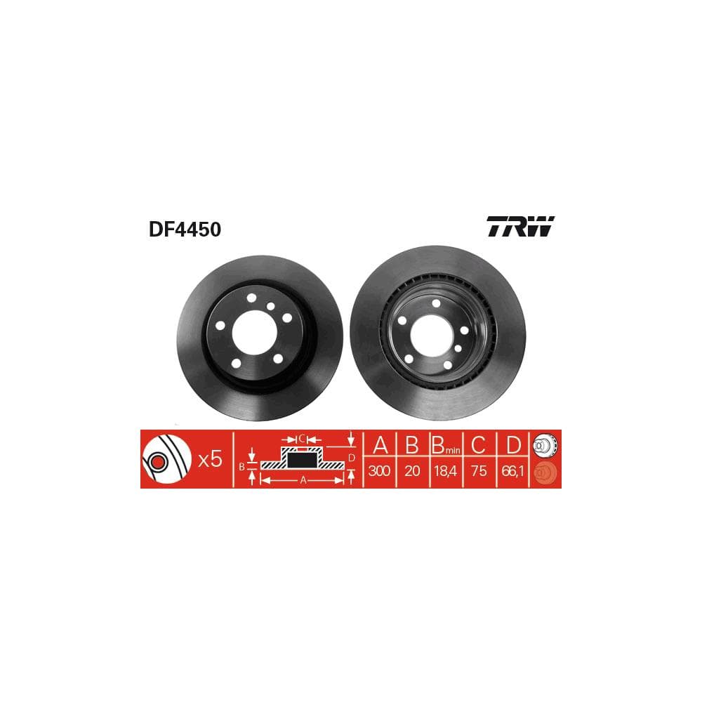 Disc frana TRW DF4450