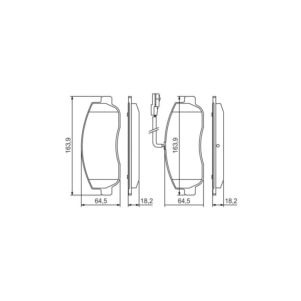 Set placute frana disc BOSCH 0 986 494 498