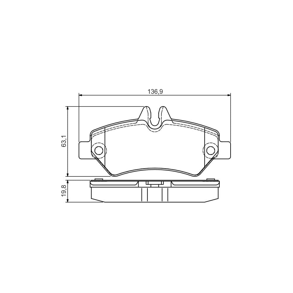 Set placute frana disc BOSCH 0 986 495 100