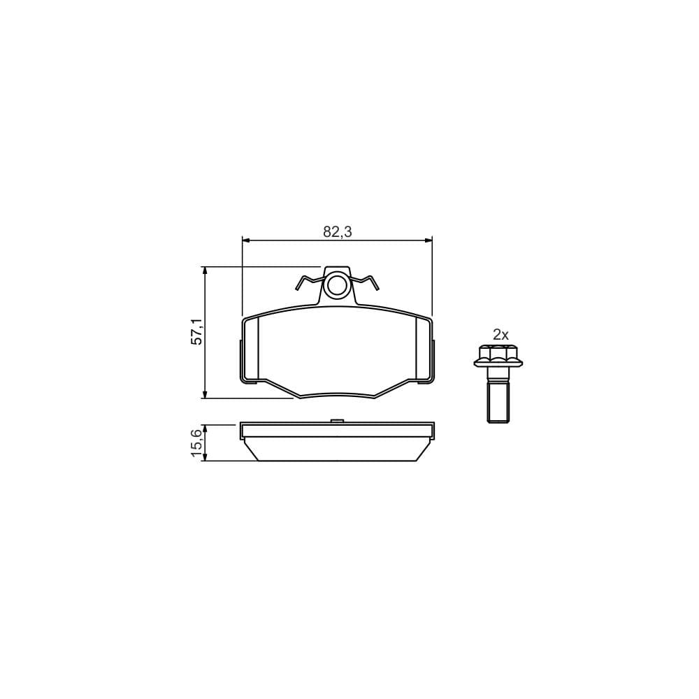 Set placute frana disc BOSCH 0 986 460 993