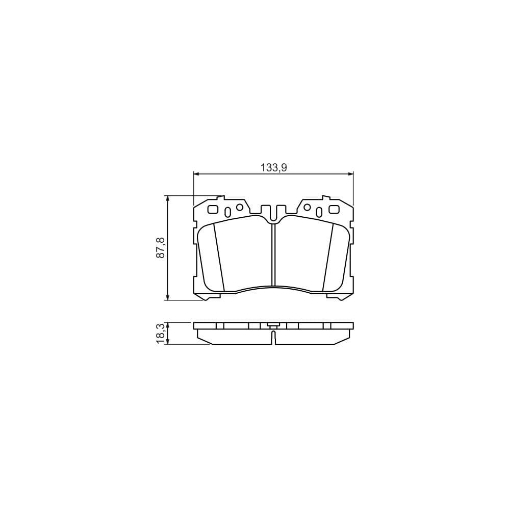 Set placute frana disc BOSCH 0 986 494 423