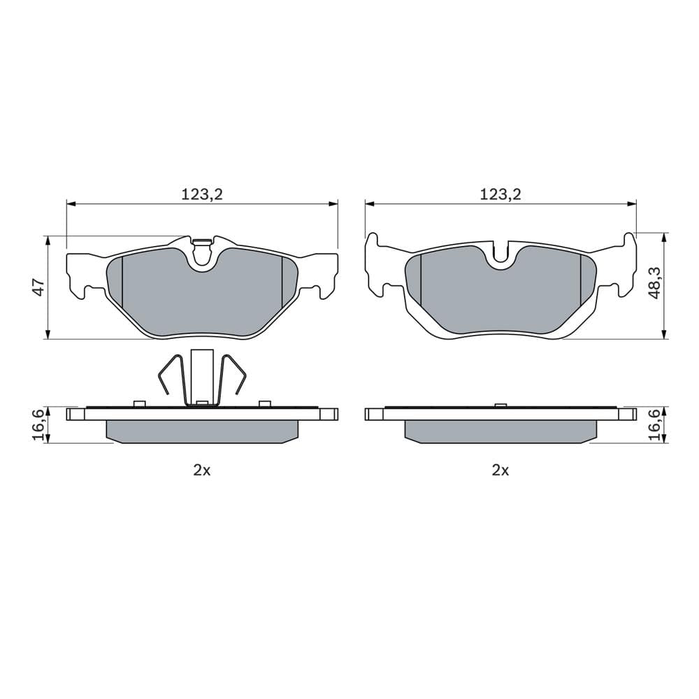 Set placute frana disc BOSCH 0 986 494 272