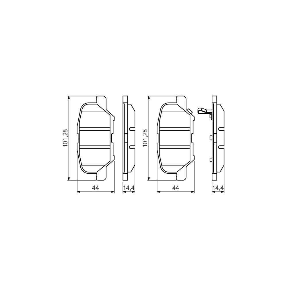 Set placute frana disc BOSCH 0 986 495 358