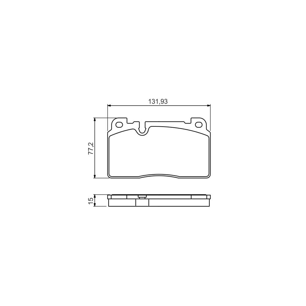 Set placute frana disc BOSCH 0 986 494 702