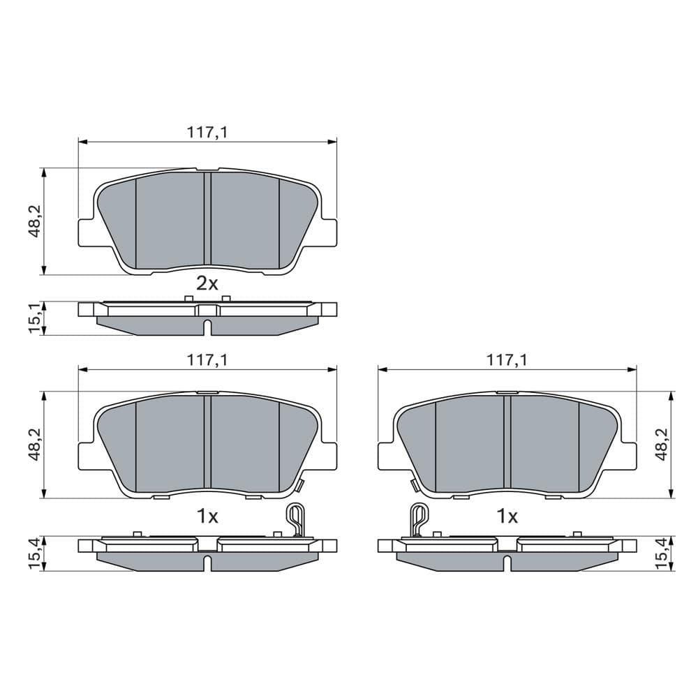 Set placute frana disc BOSCH 0 986 495 370