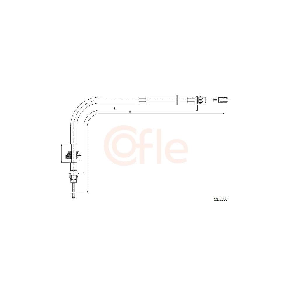 Cablu, frana de parcare COFLE 11.5580