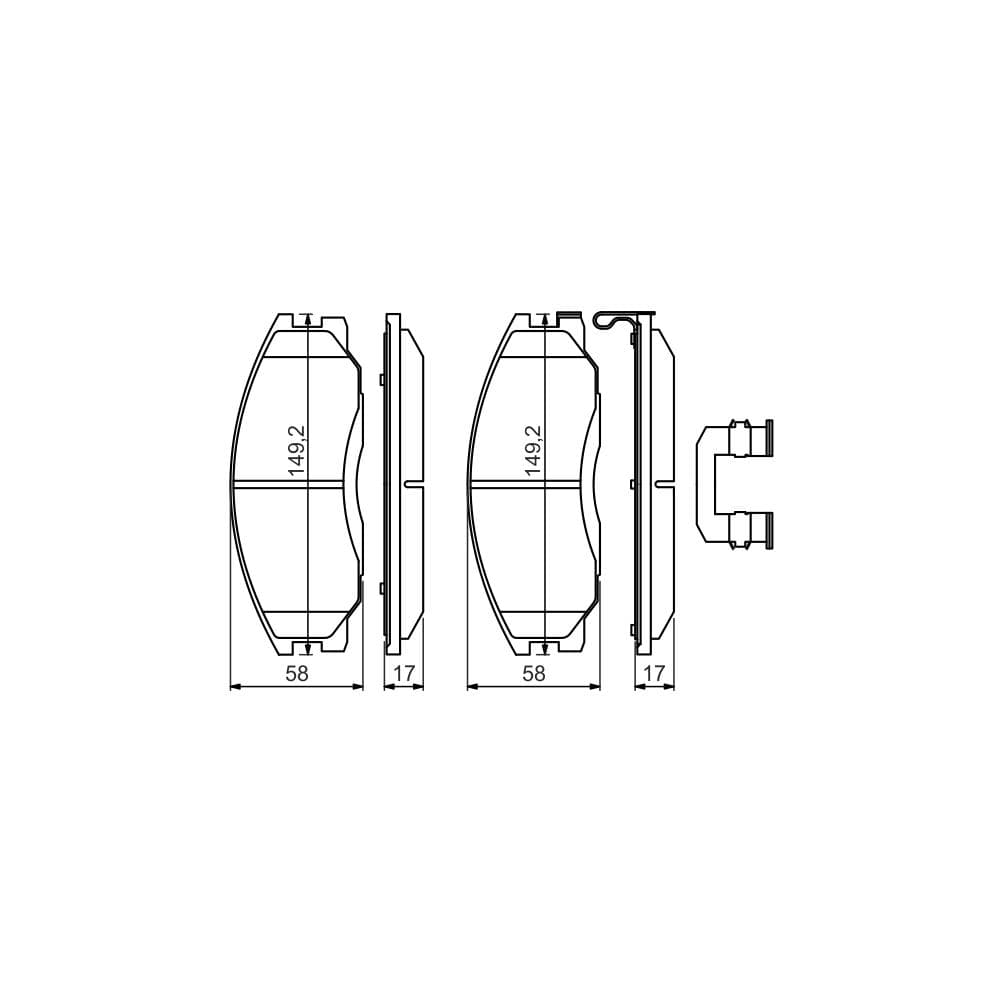 Set placute frana disc BOSCH 0 986 494 650