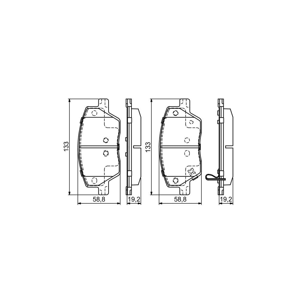 Set placute frana disc BOSCH 0 986 495 392
