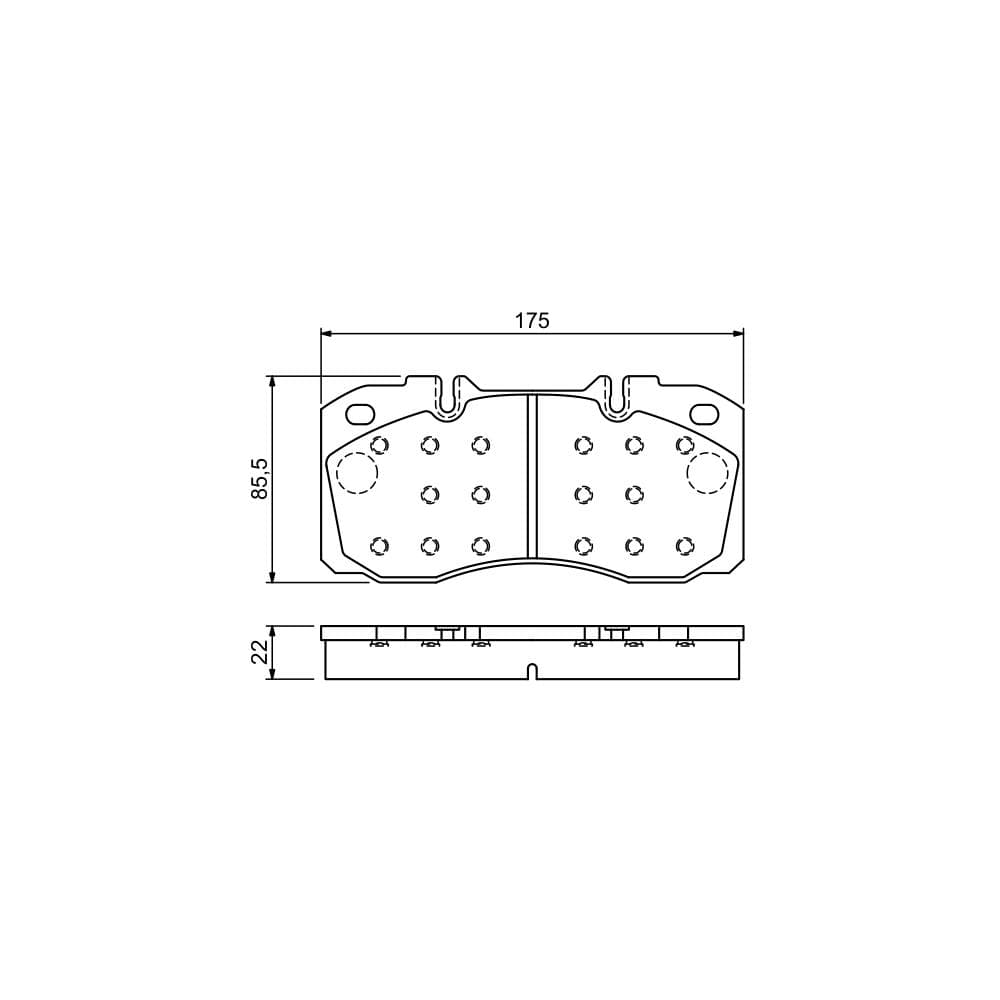 Set placute frana disc BOSCH 0 986 494 257