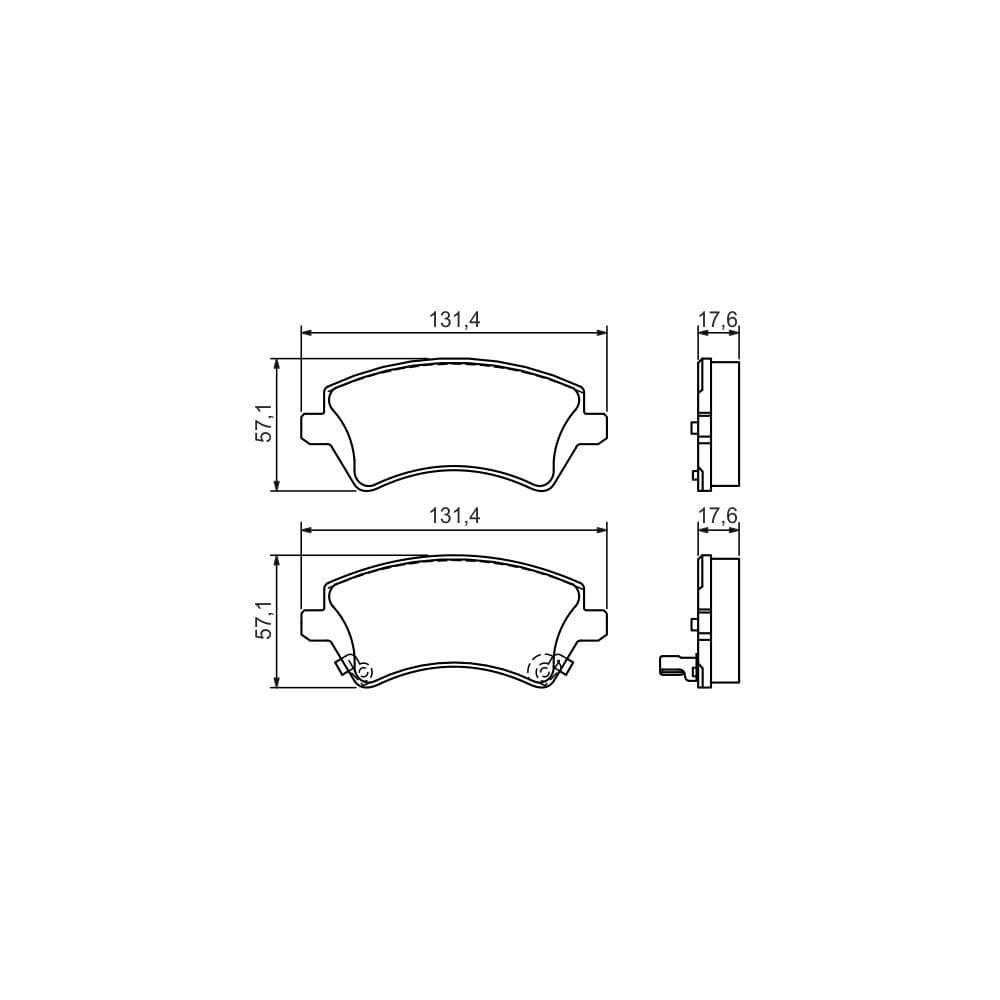 Set placute frana disc BOSCH 0 986 424 735