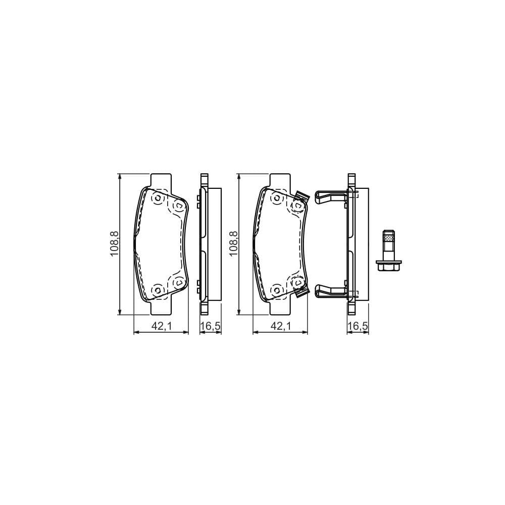 Set placute frana disc BOSCH 0 986 494 329