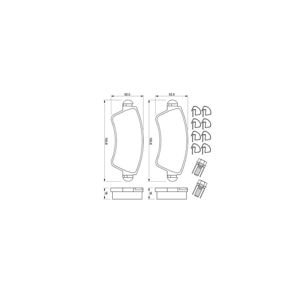 Set placute frana disc BOSCH 0 986 424 801