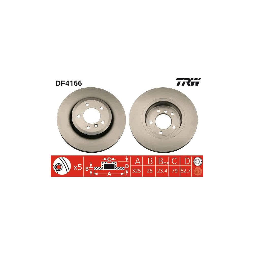 Disc frana TRW DF4166