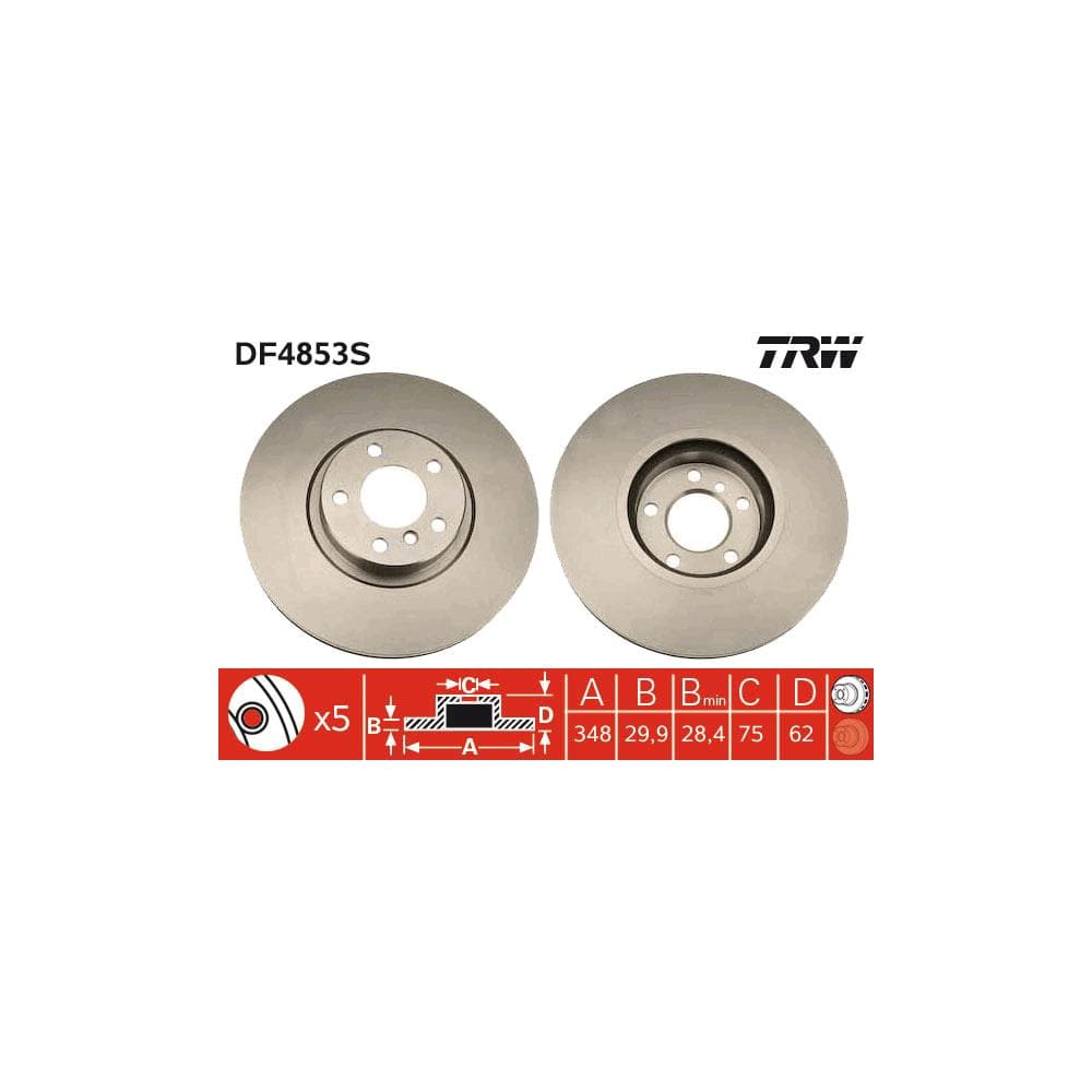 Disc frana TRW DF4853S