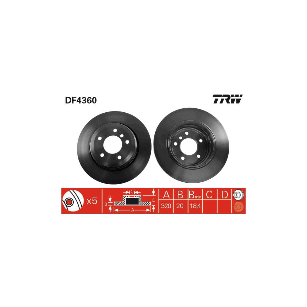 Disc frana TRW DF4360
