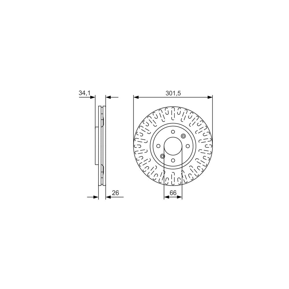 Disc frana BOSCH 0 986 479 D36