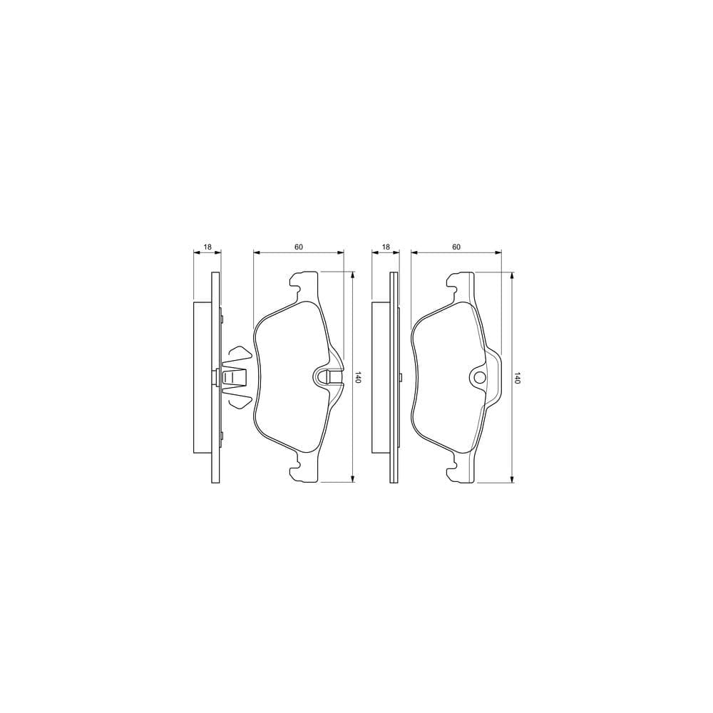 Set placute frana disc BOSCH 0 986 424 652