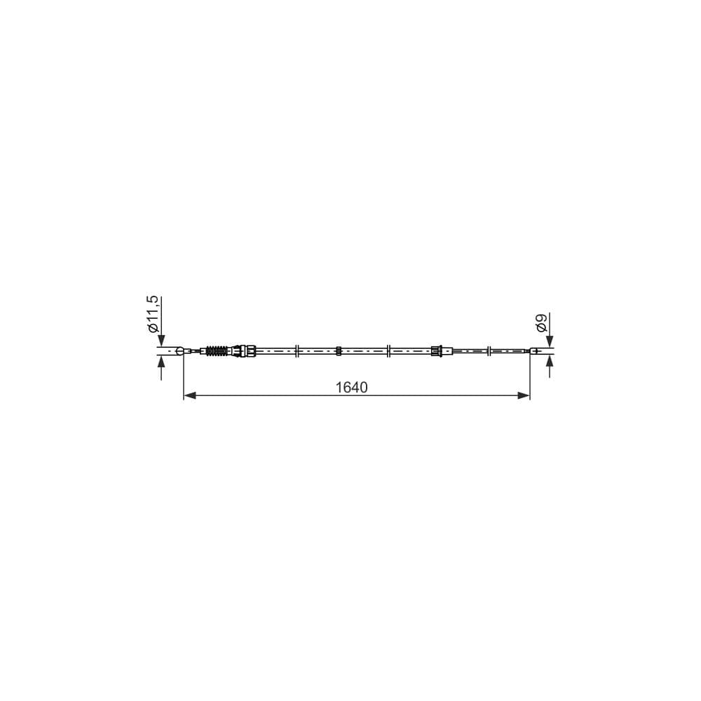 Cablu, frana de parcare BOSCH 1 987 482 861