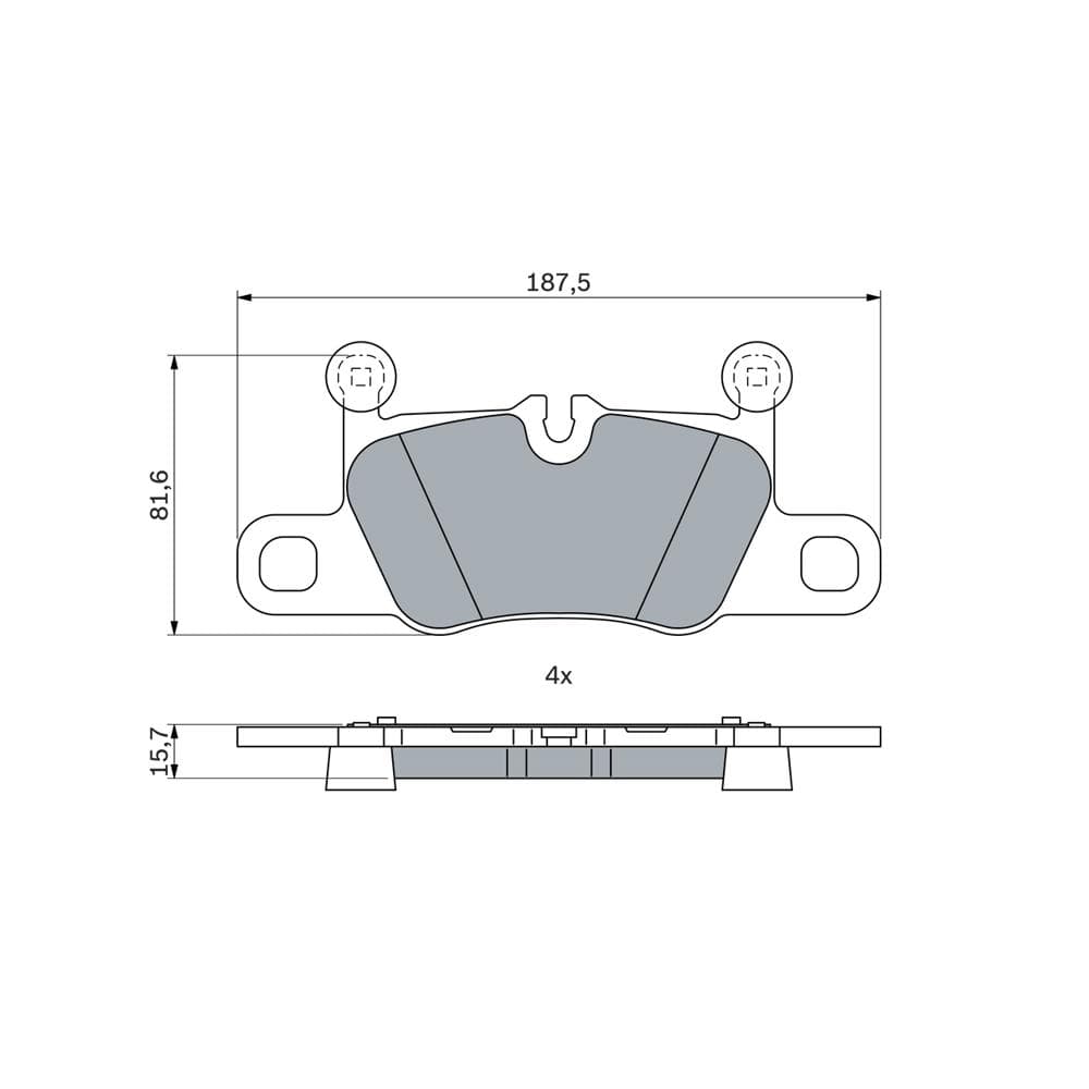 Set placute frana disc BOSCH 0 986 424 971