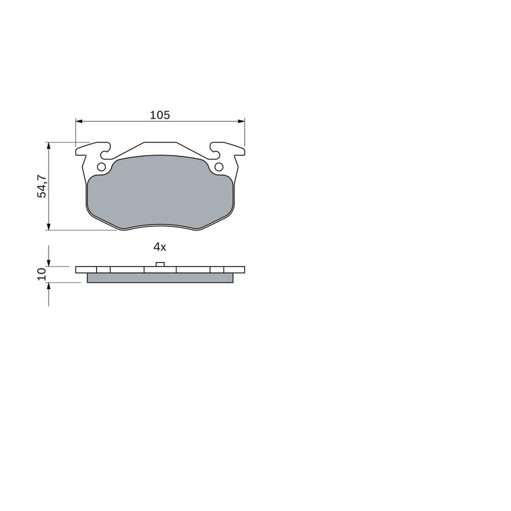 Set placute frana disc BOSCH 0 986 460 970