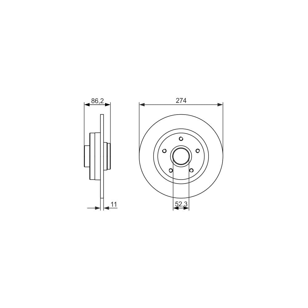 Disc frana BOSCH 0 986 479 682