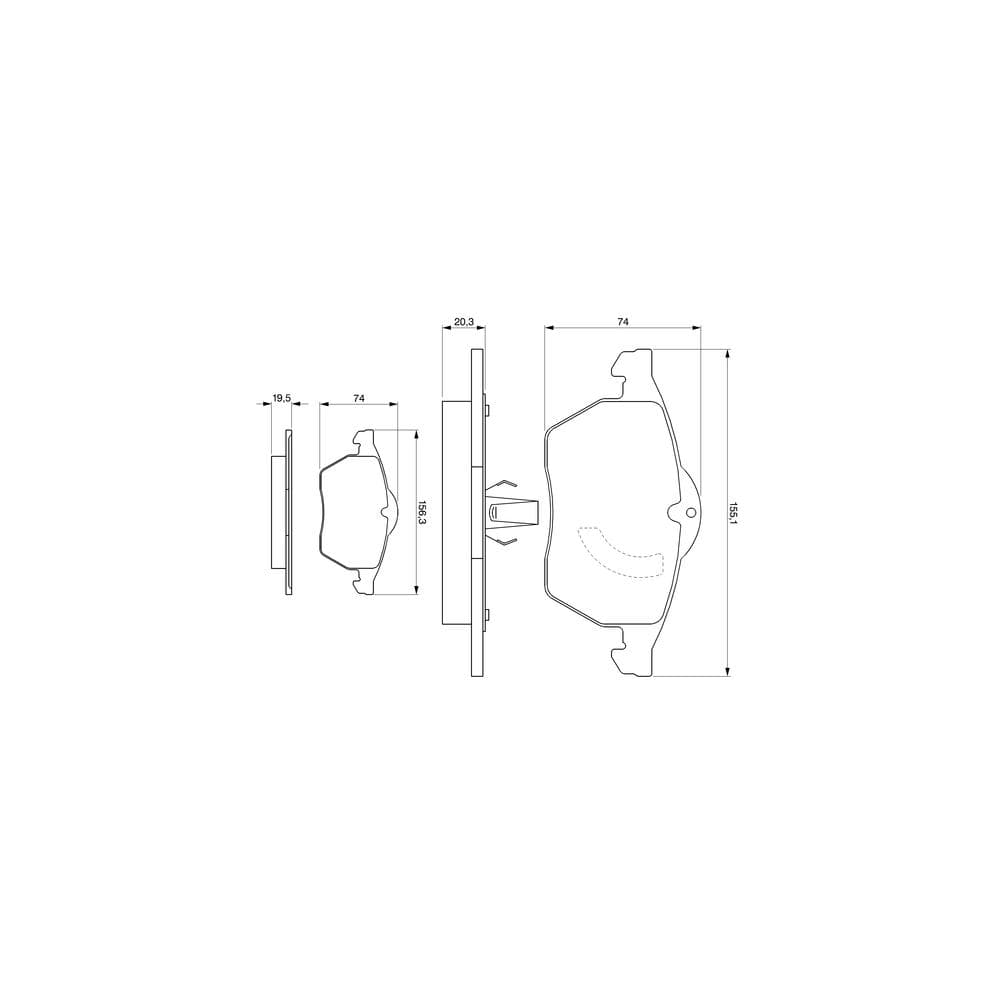 Set placute frana disc BOSCH 0 986 424 360