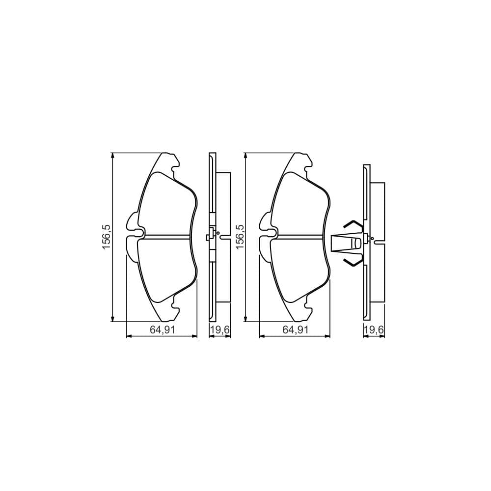 Set placute frana disc BOSCH 0 986 495 245