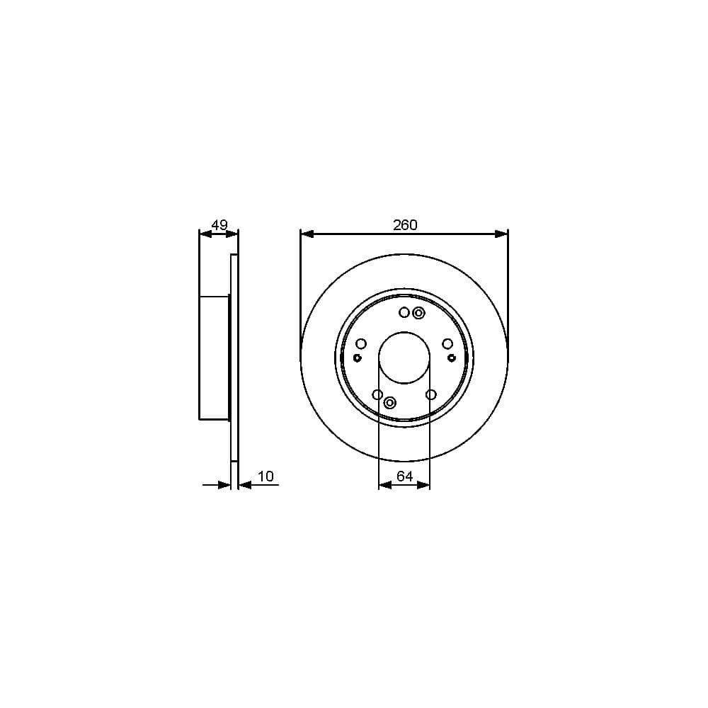 Disc frana BOSCH 0 986 479 450