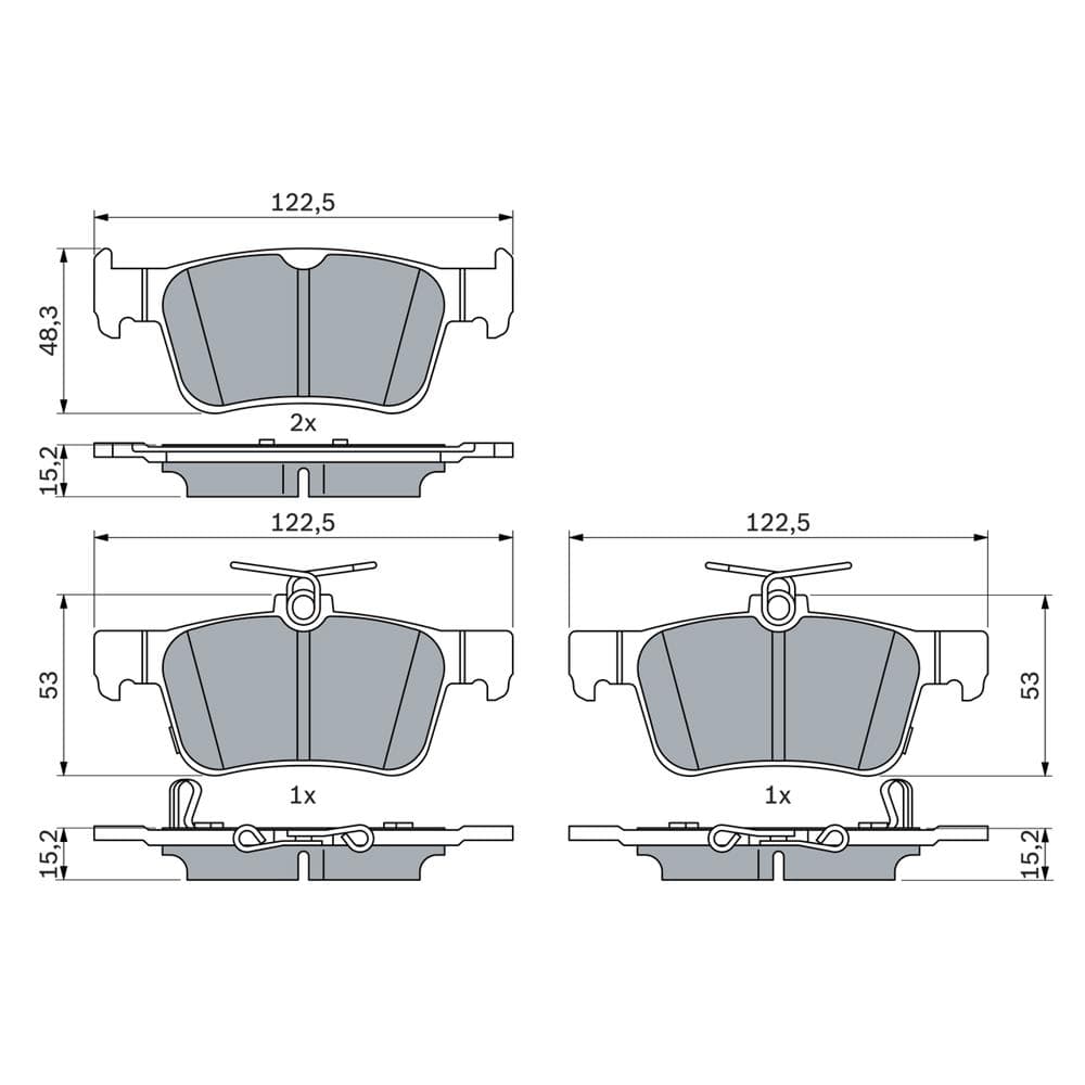 Set placute frana disc BOSCH 0 986 424 807