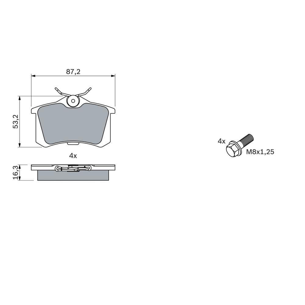 Set placute frana disc BOSCH 0 986 461 769
