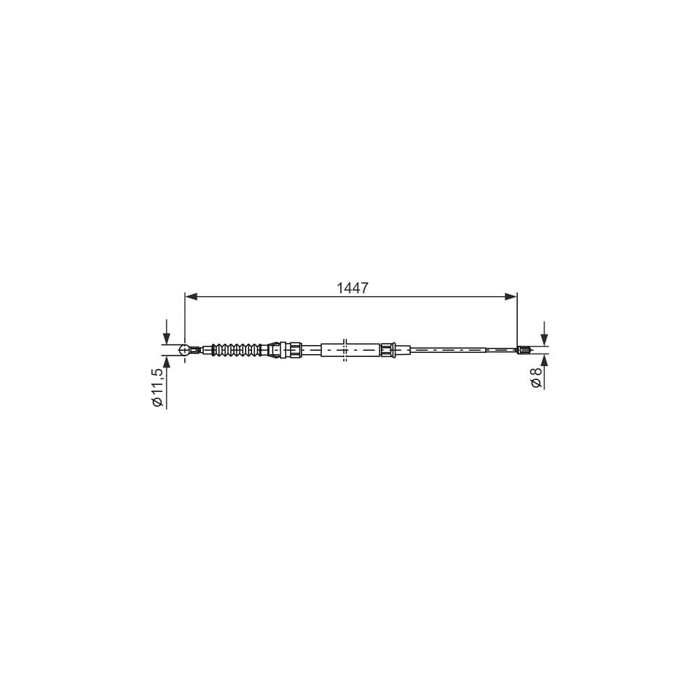 Cablu, frana de parcare BOSCH 1 987 477 958