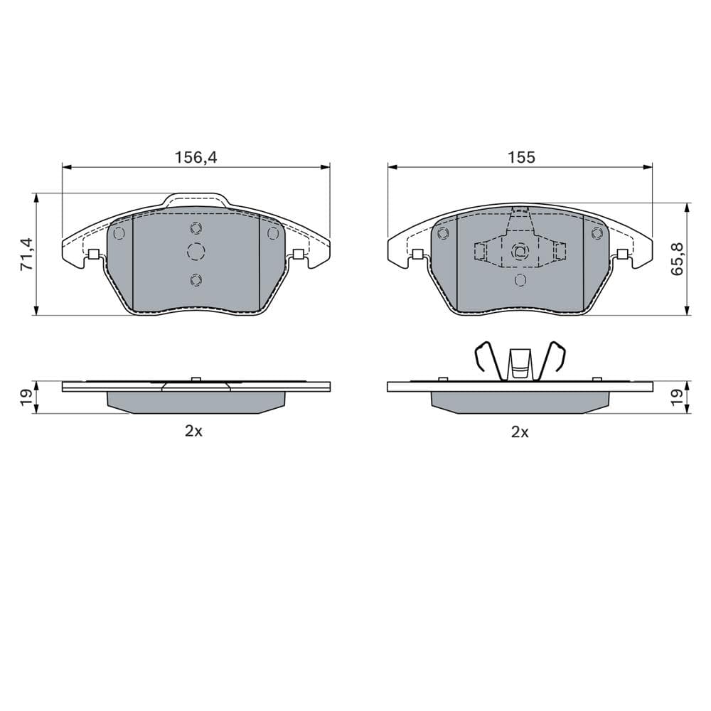 Set placute frana disc BOSCH 0 986 424 825