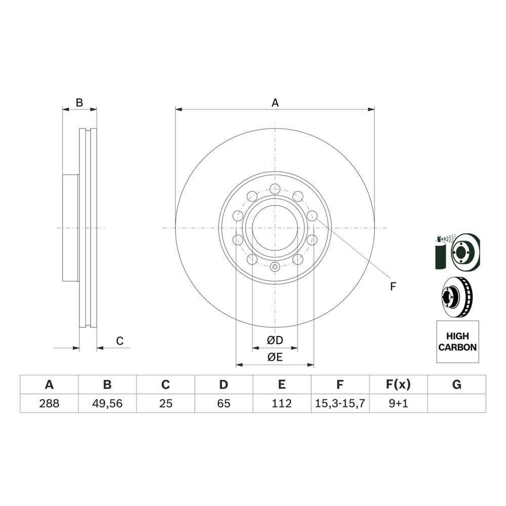 Disc frana BOSCH 0 986 479 088